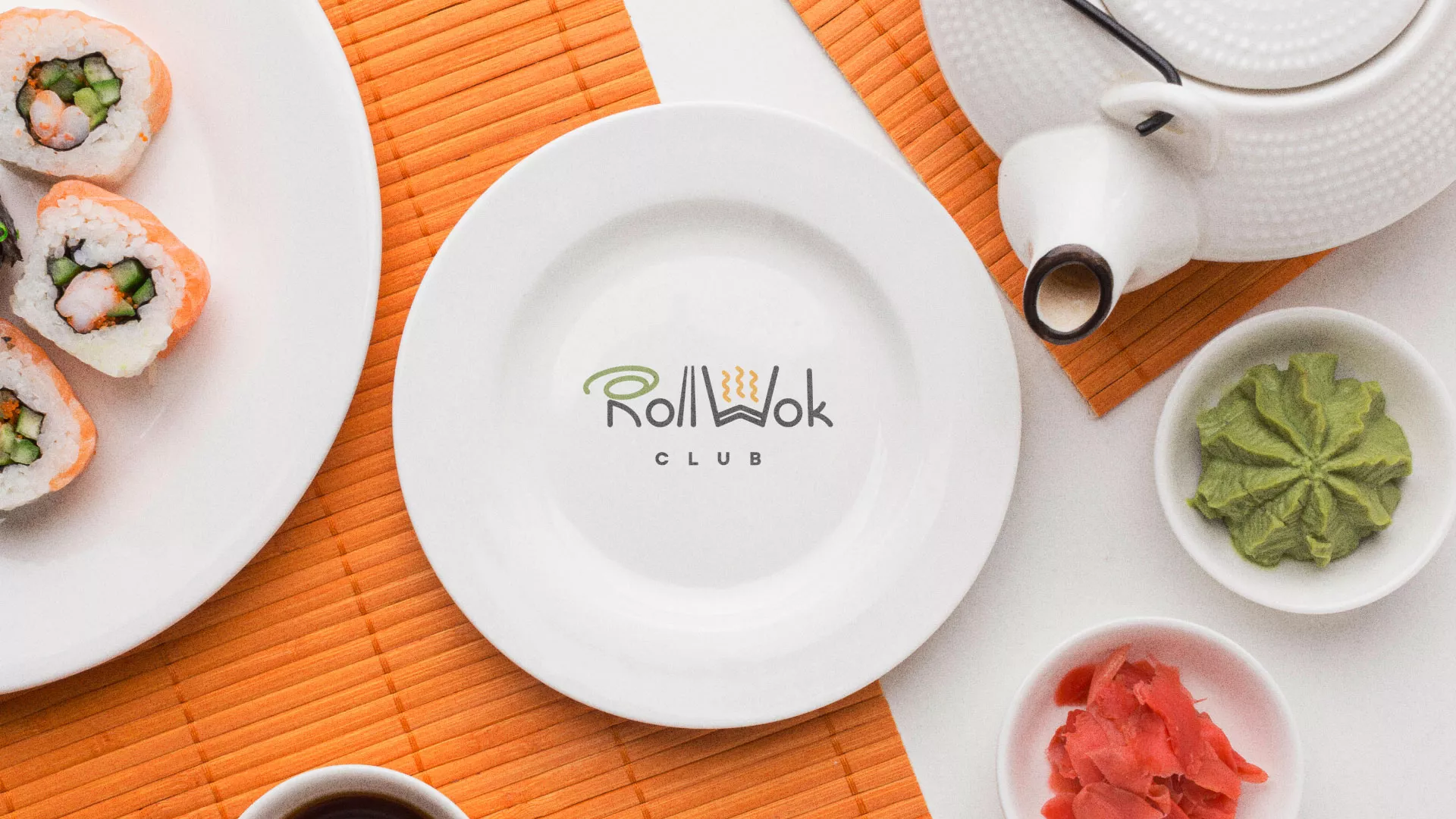 Разработка логотипа и фирменного стиля в Ветлуге для суши-бара «Roll Wok Club» Разработка логотипа и фирменного стиля в Ветлуге для суши-бара «Roll Wok Club»